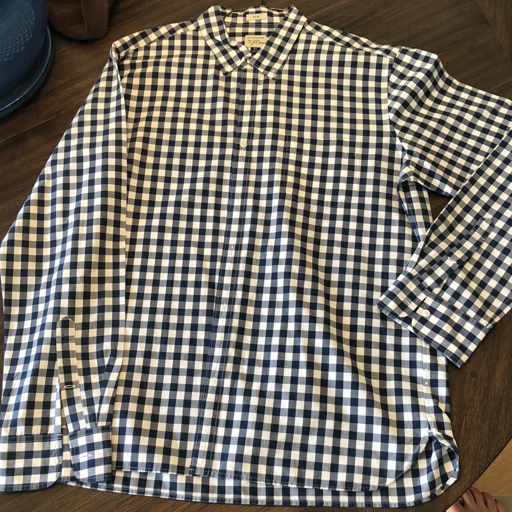 J. Crew Mens Long Sleeve Shirt EUC